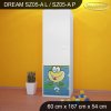 Skříň Dream SZ05 - žabka a čáp (Barva bílá, Otevírání dvířek pravé, Vnitřek skříně šatní tyč)