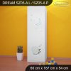 Skříň Dream SZ05 - ovečka (Barva bílá, Otevírání dvířek pravé, Vnitřek skříně šatní tyč)