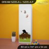 Skříň Dream SZ05 - krtek (Barva bílá, Otevírání dvířek pravé, Vnitřek skříně šatní tyč)