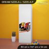 Skříň Dream SZ05 - formule (Barva bílá, Otevírání dvířek pravé, Vnitřek skříně šatní tyč)