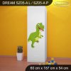 Skříň Dream SZ05 - dinosauři (Barva bílá, Otevírání dvířek pravé, Vnitřek skříně šatní tyč)