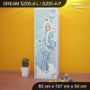 Skříň Dream SZ05 - ledová královna (Barva bílá, Otevírání dvířek pravé, Vnitřek skříně šatní tyč)