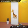 Skříň Dream SZ05 - afrika (Barva bílá, Otevírání dvířek pravé, Vnitřek skříně šatní tyč)