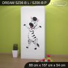 Skříň Dream SZ06 -veselé safari II. (Barva bílá, Vnitřek skříně šatní tyč)