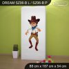 Skříň Dream SZ06 - kovboj (Barva bílá, Vnitřek skříně šatní tyč)