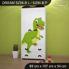 Skříň Dream SZ06 - dinosauři (Barva bílá, Vnitřek skříně šatní tyč)