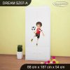 Skříň Dream SZ07 - fotbalové hřiště (Barva bílá, Vnitřek skříně šatní tyč)