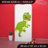 Skříň Dream SZ08 - dinosauři (Barva bílá, Vnitřek skříně šatní tyč)