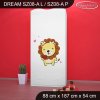 Skříň Dream SZ08 - lvíček (Barva bílá, Vnitřek skříně šatní tyč)