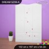 Skříň Dream SZ09 - víla s koníkem (Barva bílá)