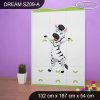 Skříň Dream SZ09 - veselé safari II. (Barva bílá)