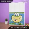 Skříň Dream SZ09 - žabka a čáp (Barva bílá)