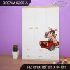 Skříň Dream SZ09 - závodníci (Barva bílá)