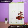 Skříň Dream SZ09 - závodníci (Barva bílá)
