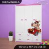 Skříň Dream SZ09 - závodníci (Barva bílá)