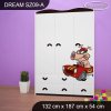 Skříň Dream SZ09 - závodníci (Barva bílá)
