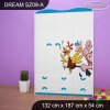 Skříň Dream SZ09 - farma (Barva bílá)