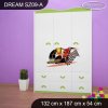 Skříň Dream SZ09 - formule (Barva bílá)