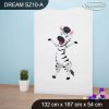 Skříň Dream SZ10 - veselé safari II. (Barva bílá)