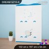 Skříň Dream SZ10 - ovečka (Barva bílá)