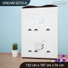 Skříň Dream SZ10 - ovečka (Barva bílá)
