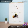 Skříň Dream SZ10 - krtek (Barva bílá)