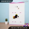 Skříň Dream SZ10 - krtek (Barva bílá)