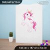 Skříň Dream SZ10 - růžový pony (Barva bílá)