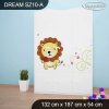 Skříň Dream SZ10 - lvíček (Barva bílá)