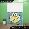Skříň Dream SZ11 - žabka a čáp (Barva bílá)