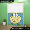 Skříň Dream SZ11 - žabka a čáp (Barva bílá)