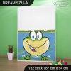 Skříň Dream SZ11 - žabka a čáp (Barva bílá)
