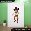 Skříň Dream SZ11 - kovboj (Barva bílá)