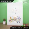 Skříň Dream SZ11 - zvířecí kapela (Barva bílá)