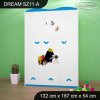 Skříň Dream SZ11 - krtek (Barva bílá)