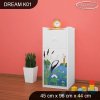 Komoda Dream K01 - žabka a čáp (Barva bílá)