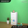 Komoda Dream K02 - kytičky (Barva bílá)