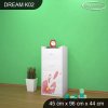 Komoda Dream K02 - rozkvetlá louka (Barva bílá)