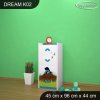 Komoda Dream K02 - krtek (Barva bílá)