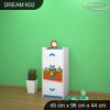 Komoda Dream K02 - závodníci (Barva bílá)