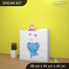Komoda Dream K07 - zvířátka v ZOO (Barva bílá)