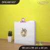 Komoda Dream K07 - veselé safari II. (Barva bílá)