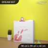 Komoda Dream K07 - rozkvetlá louka (Barva bílá)