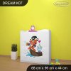 Komoda Dream K07 - kočičky (Barva bílá)
