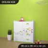 Komoda Dream K08 - hudební noty (Barva bílá)