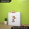 Komoda Dream K08 - pirátský ostrov (Barva bílá)