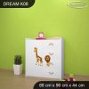 Komoda Dream K08 - afrika (Barva bílá)