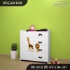 Komoda Dream K08 - afrika (Barva bílá)