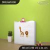 Komoda Dream K08 - afrika (Barva bílá)
