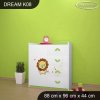 Komoda Dream K08 - lvíček (Barva bílá)